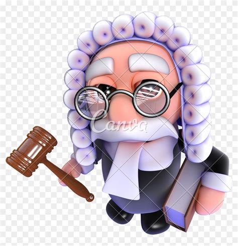 3d Funny Cartoon Judge - 3d Funny Cartoon Judge - Free Transparent PNG Clipart Images Download