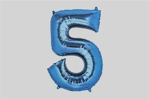 Blue Number 5 Logo - LogoDix