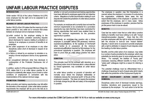 Unfair Labour Practice Disputes Org Introduction Under Section B