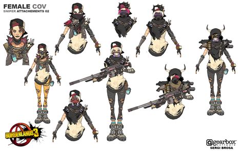 Borderlands 3 Female Bandit Concept Art Behance