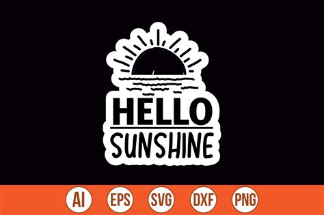 Hello Sunshine Graphic by Bokkor777 · Creative Fabrica