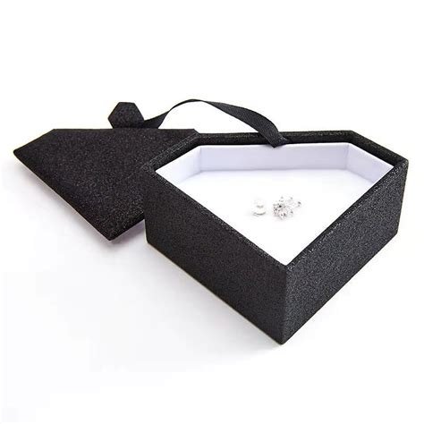 Custom Diamond shape paper cardboard jewelry gift box for ring