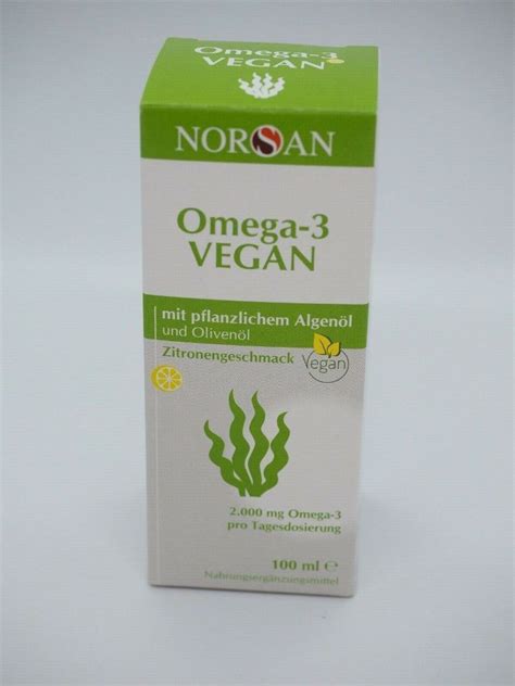 Norsan Omega 3 Vegan 100ml 2000mg Omega 3 Pro Tagesdosis Pflanzliches