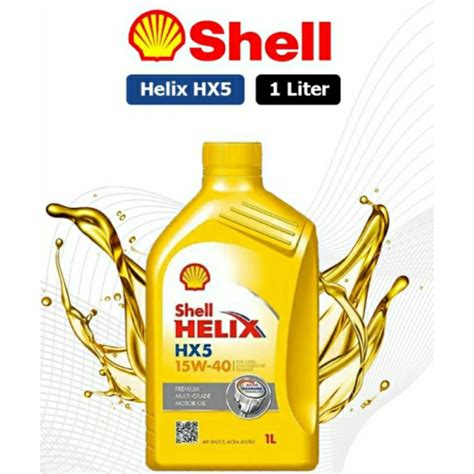 Jual Oli Shell Helix Hx5 1 Liter SAE 15W 40 100 Asli Shopee Indonesia