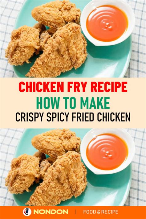 Chicken Fry Recipe How To Make Crispy Spicy Fried Chicken