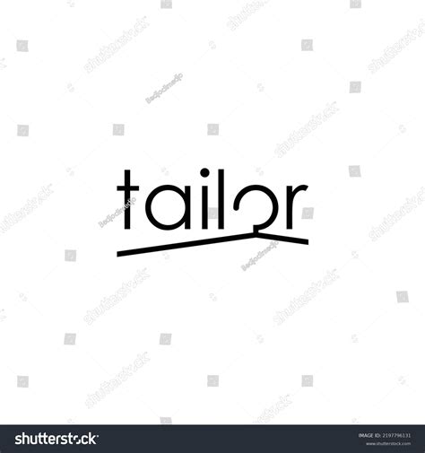 Word Tailor Logo Vector Template Stock Vector (Royalty Free) 2197796131