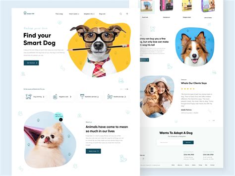 Pet Adoption Landing Page By Sajib Das Supriyo Ui Ux Design Homepage