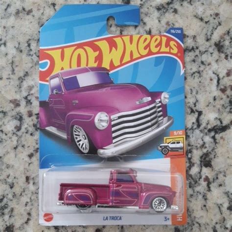 Hot Wheels Pickup La Troca Hw Hot Trucks Rosa Shopee Brasil