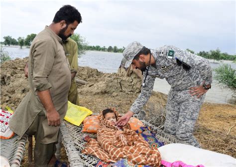 پاک فضائیہ کی سیلاب سے متاثرہ علاقوں میں امدادی مہم تیز