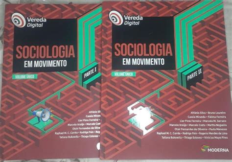 Livros de Sociologia em Movimento Volume Único Ed Moderna Livro