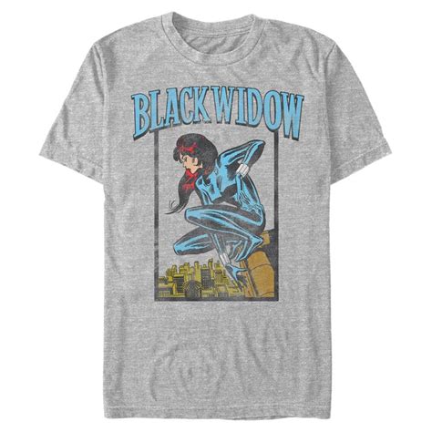 Mens Marvel Black Widow T Shirt Popvault Licensed Marvel Comics