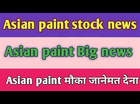 Asian Paints Share Asian Paints Share Analysis Asian Paints Stock