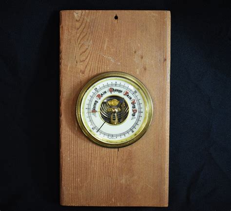 German Wood Mounted Barometer