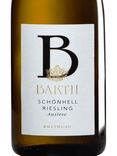 Barth Hallgartener Schönhell Riesling Auslese Vivino Hong Kong