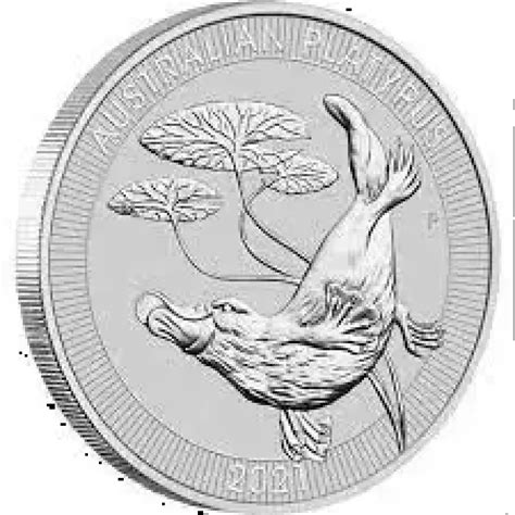 2021 1.5 oz Australian Silver Platypus Coin - Morton Grove Coin
