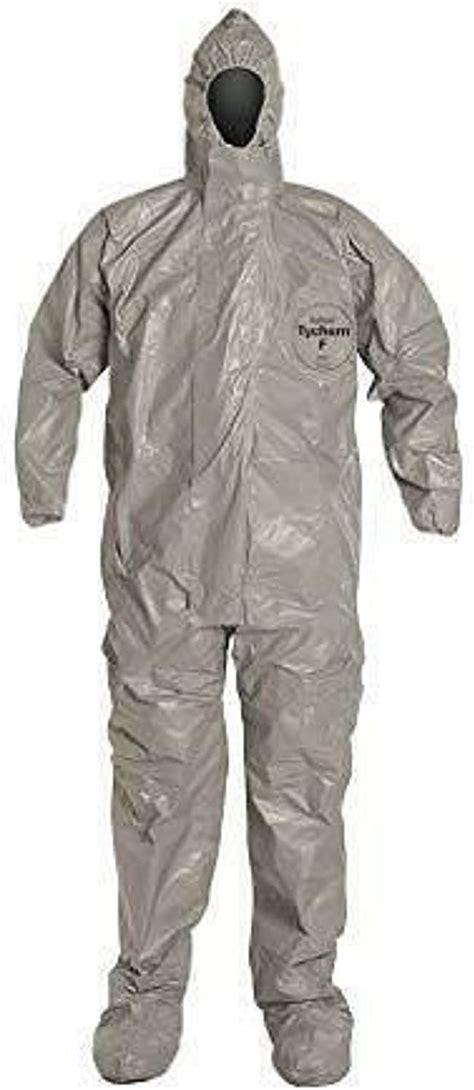 Dupont Tychem F SafeSPEC Coverall TF169TGY With Respirator Fit Hood