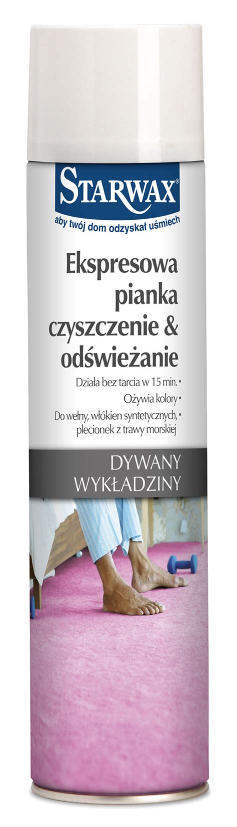 Ekspresowa pianka czyszczenie odświeżanie dywany 600 ml Starwax