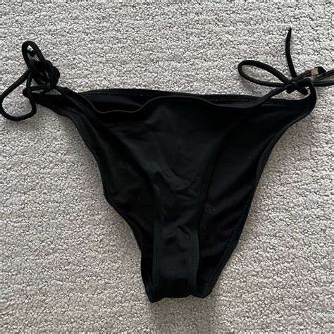 H M Swim Hm Black String Bikini Bottom Poshmark