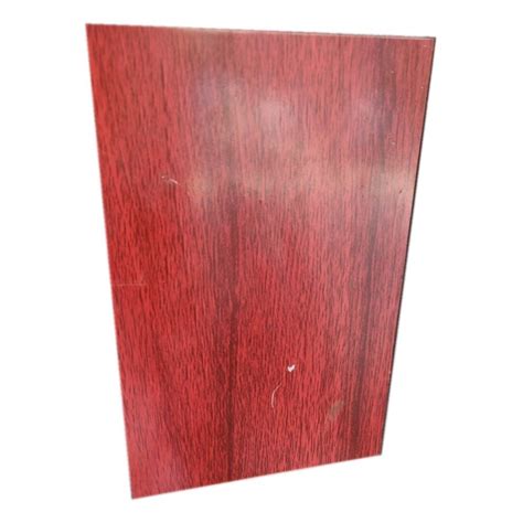 ACP Red Acb And Particle Wooden Sheets Thickness 2mm At 180 Sq Ft