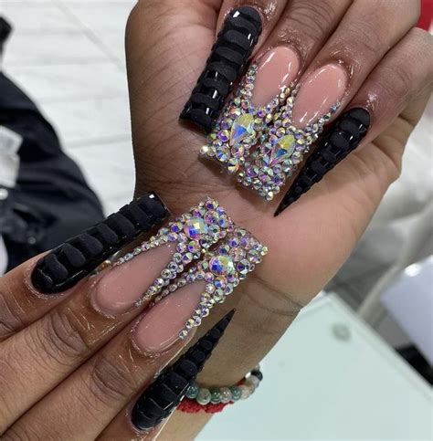 Nail Inspo Dope Nails Glitz And Glam Nail Inspo Diamond Bracelet