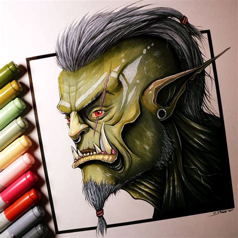 Orc Drawing By Lethalchris Drawings Monster Drawing Art Inspiration