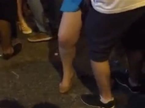 Horny Guy Teases Naughty Girl Under Carnival Dress In Rio Carioca