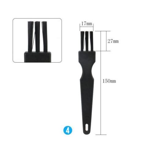 8PC Black Plastic Anti Static Clean Dust Brush For Computer Circuit