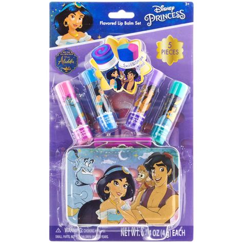 Disney Aladdin And Princess Jasmine 5 Piece Kids Lip Balm