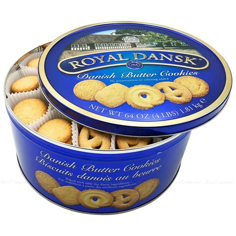 Royal Dansk Kelsen Danish Baked Pure Butter Cookies Biscuit Large Tin