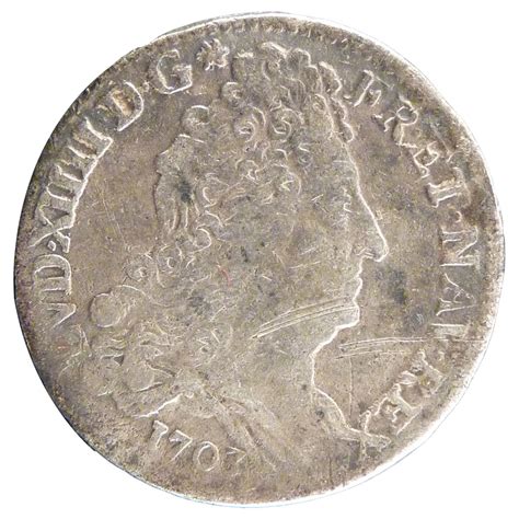 20684 LOUIS XIV 10 Sols aux Insignes TB 10 Sols De 51 à 150