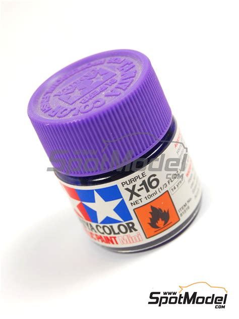 Tamiya 81516 Acrylic Paint Purple X 16 1 X 10ml Ref X 16 Spotmodel