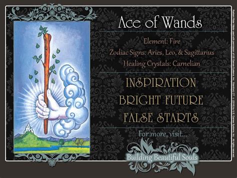 The Ace Of Wands Tarot Card Meanings Tarot Reading