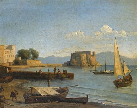 Castell Dell Ovo Naples By Jean Charles Joseph Remond Vintage