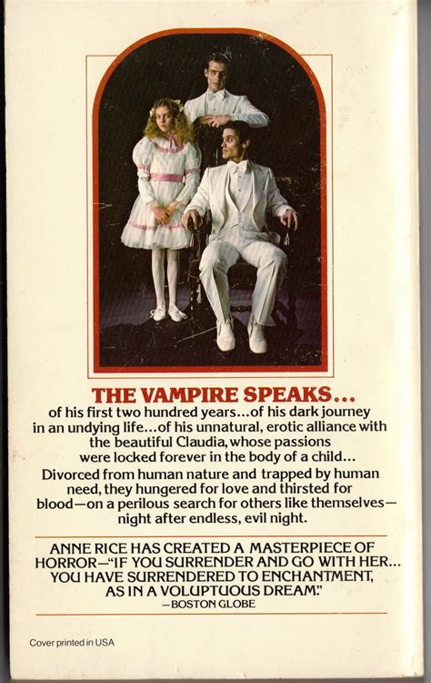 Too Much Horror Fiction Interview With The Vampire By Anne Rice 1976