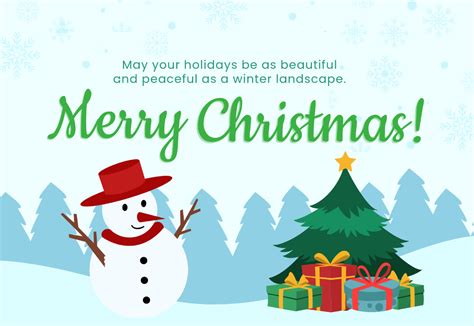 Free Christmas Card Templates Editable And Printable