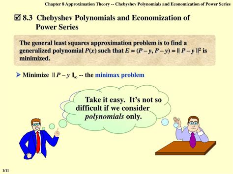 Ppt Chebyshev Polynomials And Economization Of Power Series