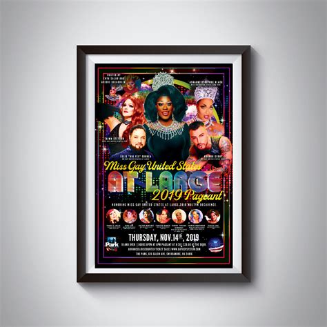 Miss Gay US Al Large Pageant Flyer On Behance