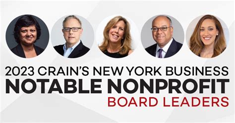 Introducing Crains 2023 Notable Nonprofit Board Leaders Crains New