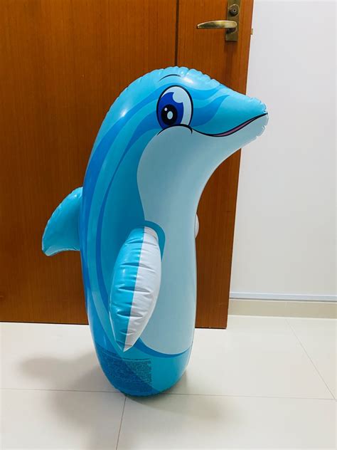 Intex 3D Bop Bag Inflatable Dolphin Wet Set Collection Punching Boxing