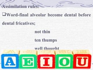 GENERAL CLASSIFICATION OF VOWELS PPT