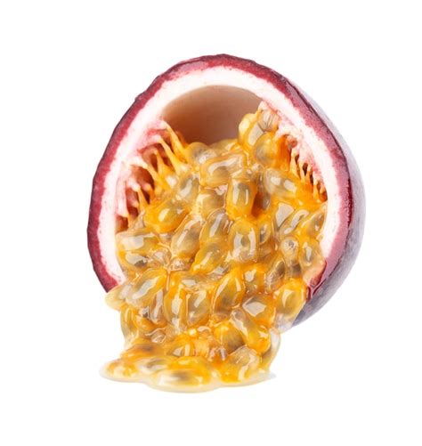 Premium Photo Passion Fruit Isolated On White Background Half Of