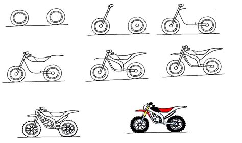 How To Draw A Motorcycle Step By Step Easy