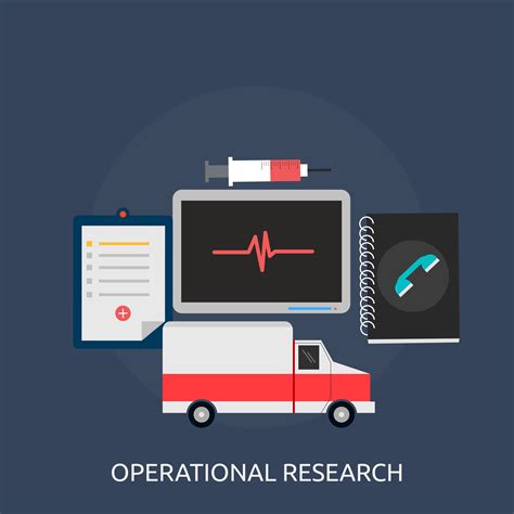 Operational Research Conceptual Illustration Design Vector Art