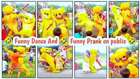 🤣funny Dance And🤣 Funny Prank On Public🤣teddy Prank On Cute Girls🤣