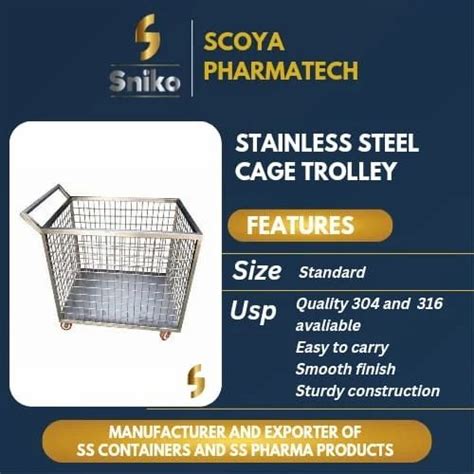 Stainless Steel Cage Trolley Load Capacity Kg At In Mumbai