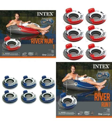 Intex River Run 1 Inflatable Floating Tube Raft for Lake,
