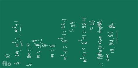 5 Find the Pythagorean triple with the following as one of its members.(..