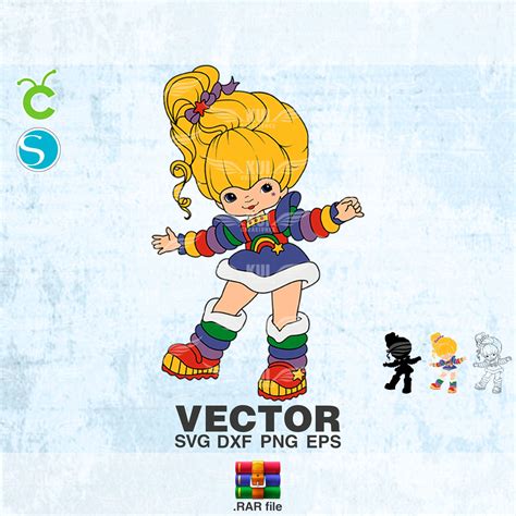 Vector Rainbow Brite Svg Png Dxf Eps Dise O Para Impresi N O Etsy M Xico