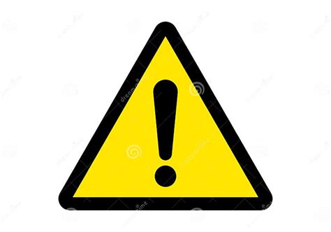 Attention Sign Or Warning Caution Exclamation Sign Danger Alert Vector