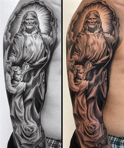 60 Catholic Tattoos For Men - Religious Design Ideas